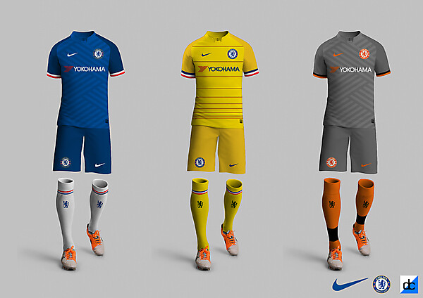 Chelsea 2017/18 Kits