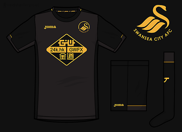 Swansea Joma Away Kit