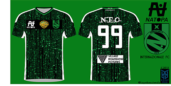 InternaZIONale FC Fantasy Jersey and Crest (The Matrix Movie)