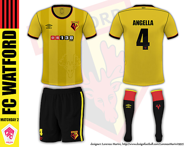 Watford-Lorenzo Marini, Matchday 2 - Crimson League