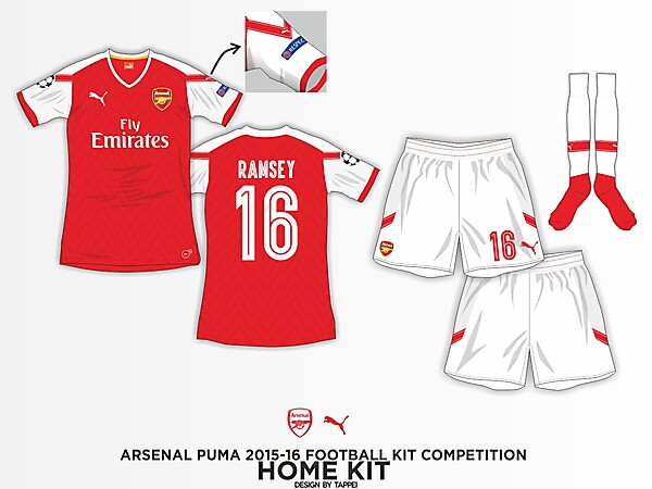 Arsenal 15-16 Puma Home Kit Concept
