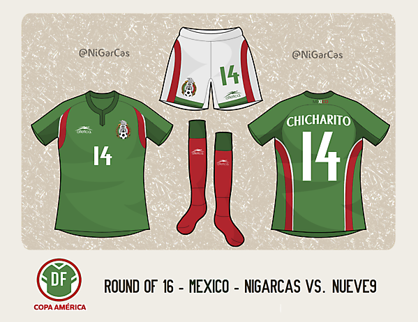 México Home (Atlética) - Copa América Design Football