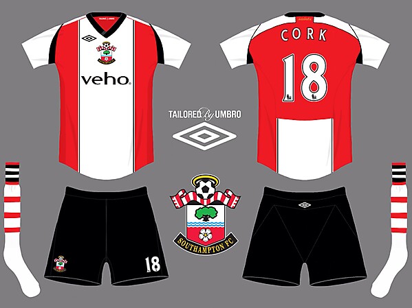 Southampton FC 2014/15 Umbro home kit