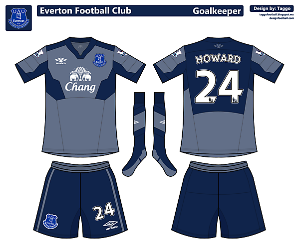 Everton Goalkeeper kit.