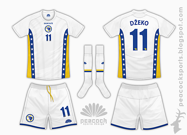 Bosnia & Herzegovina Home Kit - Peacock