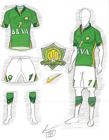 Beijing Guoan - Home Kit - 2014 ACL Tournament - Round of 16