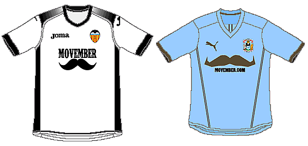 Valencia and Coventry City - Movember