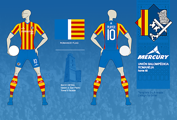 Unión Balompédica Romaneja Home kit