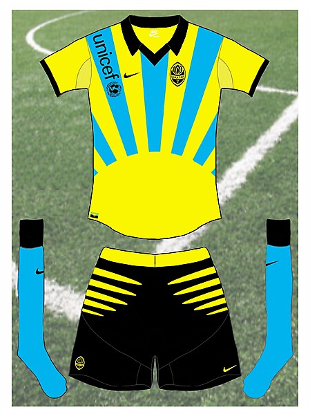 Shaktar Donetsk charity European away/third