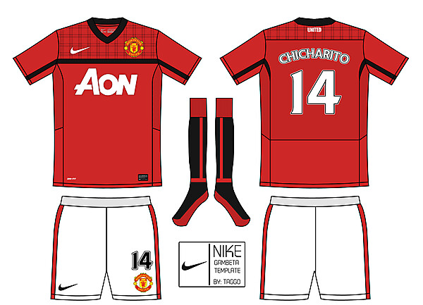 Nike Gambeta Template: Manchester United.