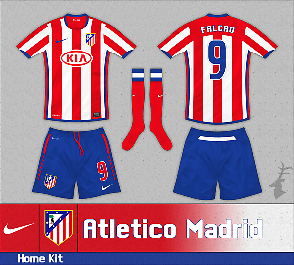 \"The Fenton\" by Nike - Atletico Madrid Home Kit (Striped) 