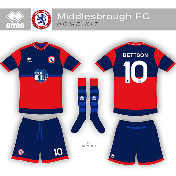 Middlesbrough Futsal Club Home Kit