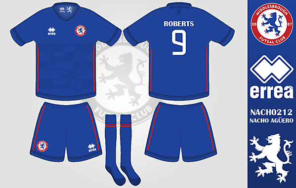 Middlesbrough Futsal Errea Home Kit