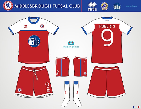Errea Middlesbrough Futsal Club Home Kit #7