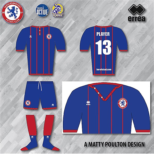 Errea Boro Futsal Kit Stripes