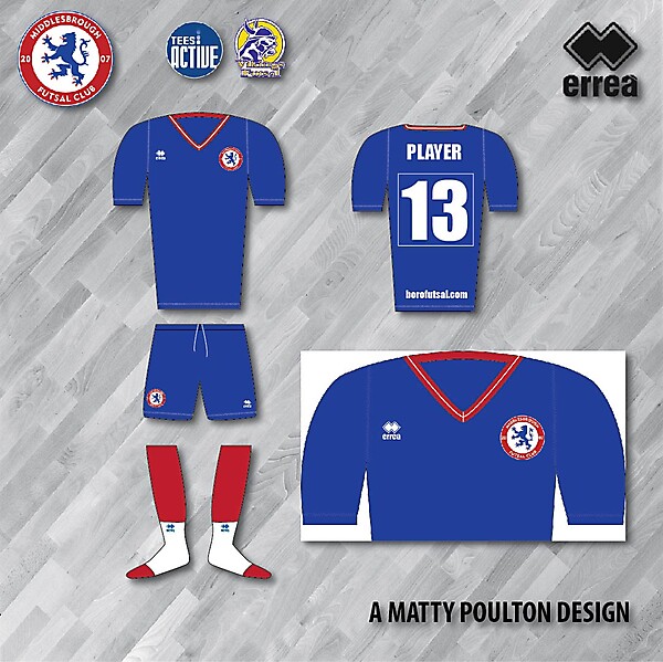 errea Boro Futsal Kit Vneck