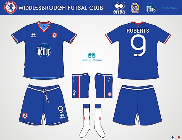 Errea Middlesbrough Futsal Club Home Kit #8