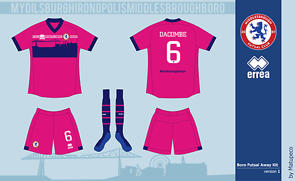 Boro Futsal version 1Away (NOT FOR COMP.)