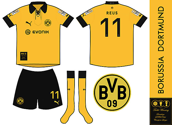 Borussia Dortmund Treble Winning Home Kit