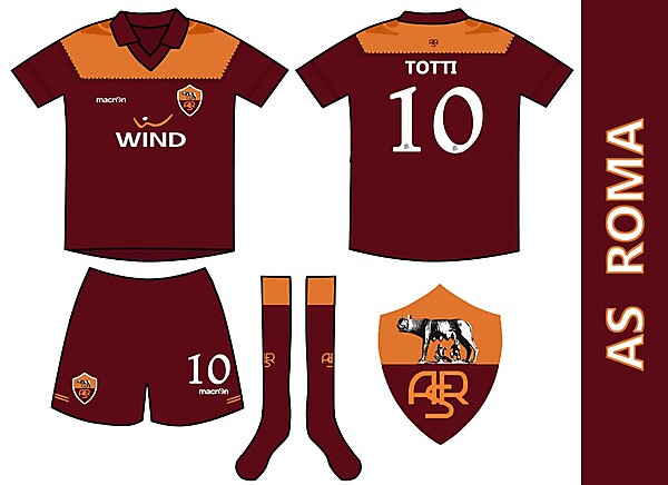 AS Roma Home Macron Kit