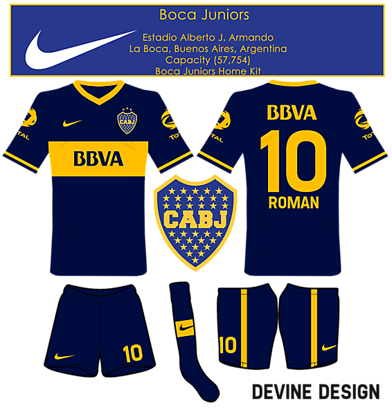 Boca Juniors Home Kit