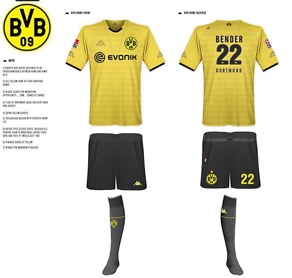 Borussia Dortmund Kits - Kappa