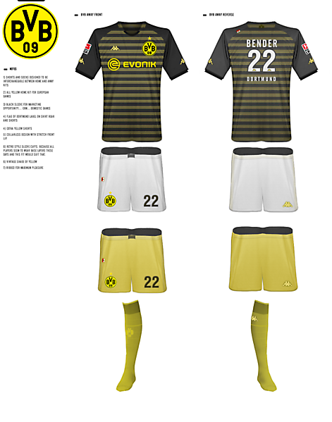 Borussia Dortmund Kits - Kappa