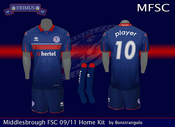 Middlesbrough Home Kit 09/11