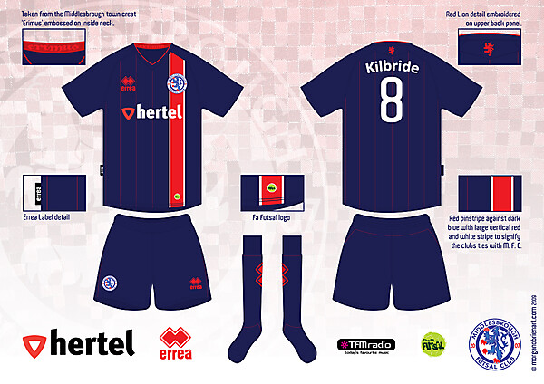 Middlesbrough Home Kit Version 4  by Morgan O\'Brien