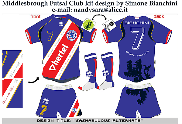    Middlesbrough Futsal Club kit design Vol.2 by Simone Bianchini 