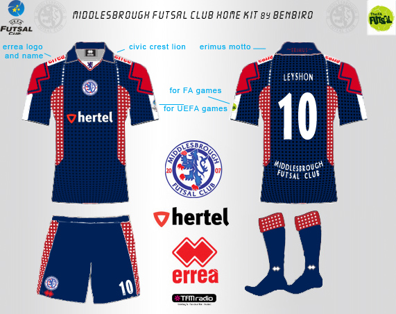 Boro Futsal Home Kit BB
