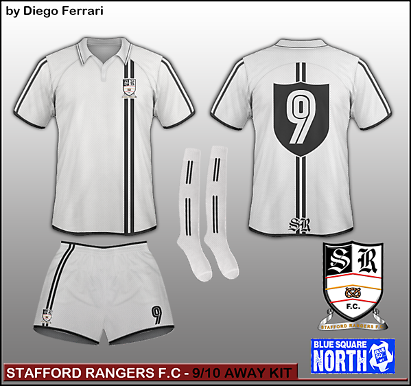 Stafford Rangers - 9/10 Away kit 
