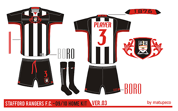 Stafford Rangers Home Kit ver. 03