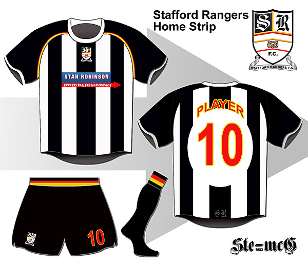 Stafford Rangers Home Strip