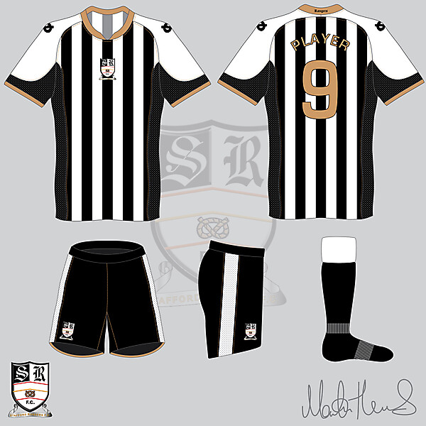 Stafford Rangers FC Home Kit #6 V2 - Martin Thomas Design