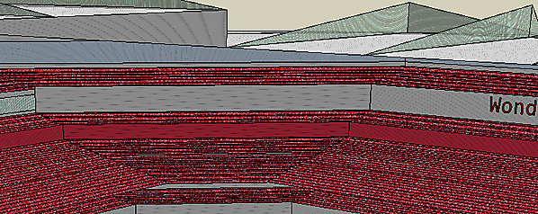 Modern Style Football Stadium.