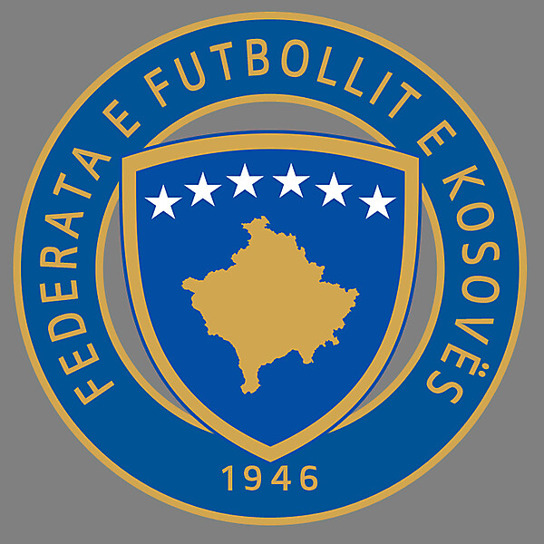 Kosovo Football Federation - Logo 1st Redesign 