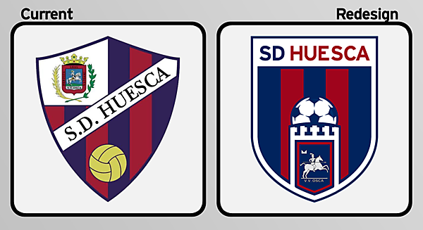 SD Huesca Crest Redesign