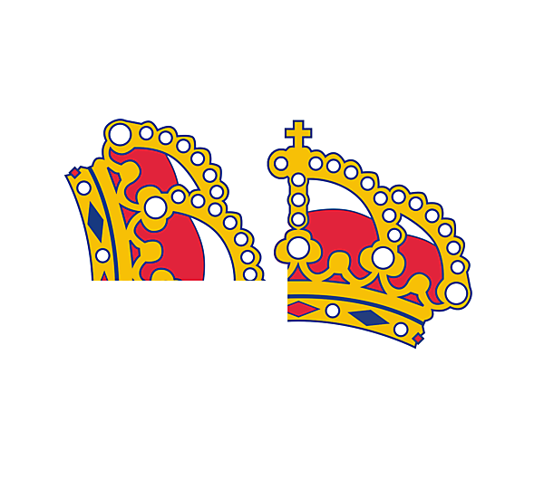 Real Madrid update on the current logo, R/M made out of the iconic crown.