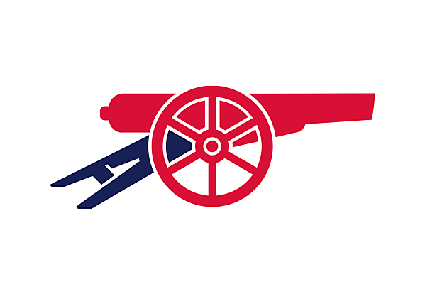 FC Arsenal alternative logo, update on their iconic canon crest.