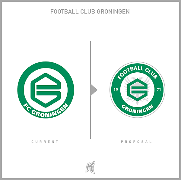 Football Club Groningen Logo Redesign 