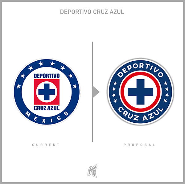 Deportivo Cruz Azul Crest Redesign