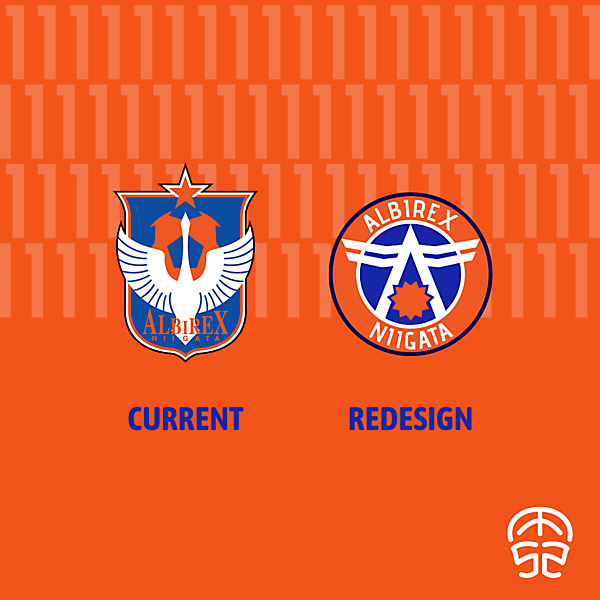 ALBIREX NIIGATA CREST REDESIGN