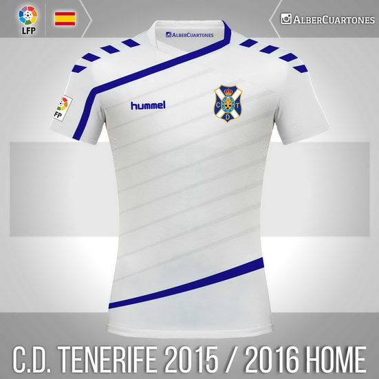 C.D. Tenerife 2015 / 2016 Home Shirt