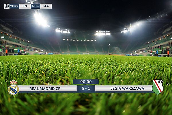 UEFA Champions League Scoreboard Design