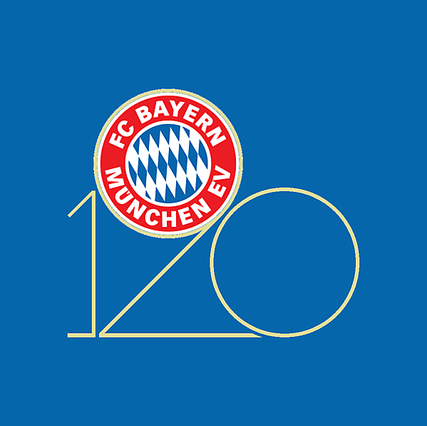 FC Bayern Munich 120 years anniversary sleeve patch 