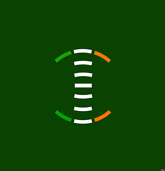 Ireland logo consisting of 11 elements for 11 players .