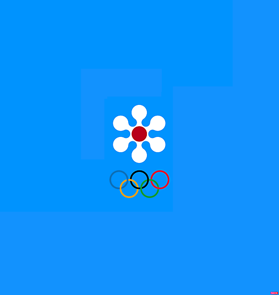 Sapporo 2030 Olympic bid logo proposal aka Sapporo 1972 snowflake .