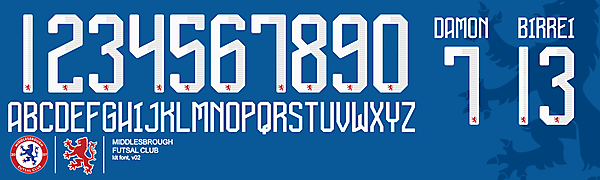 Boro Futsal Font V02