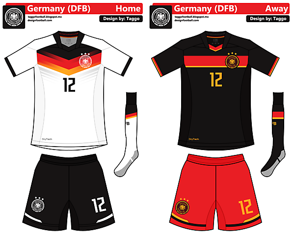 Germany Home and Away Kits (Full Edit)